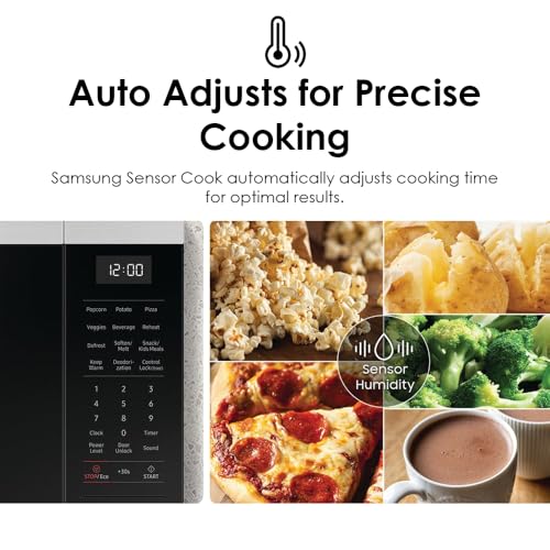 SAMSUNG 1.9 cu. ft. Countertop Microwave with Sensor Cooking, Matte Black Stainless Steel, MS19DG8500MTAA - My Kitchen Products