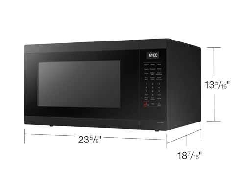 SAMSUNG 1.9 cu. ft. Countertop Microwave with Sensor Cooking, Matte Black Stainless Steel, MS19DG8500MTAA - My Kitchen Products