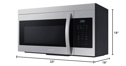 SAMSUNG OTR Microwave 1.6 CF CAPACITY 2 SPEED 300 CFM LED DISPLAY ECO MODE - ME16A4021AS - My Kitchen Products