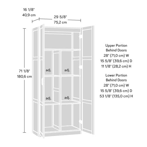 Sauder Select Storage Cabinet/ Pantry cabinets, White finish - My Kitchen Products
