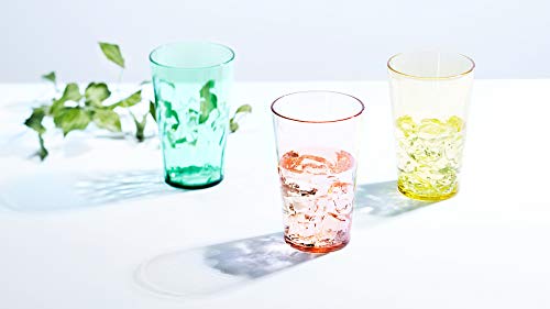 SCANDINOVIA - 19oz Unbreakable Premium Drinking Glasses Set of 6 - Super Grade Acrylic Plastic - Perfect for Gifts - Dishwasher Safe - Stackable - Drinkware Cups Reusable Water Tumbler - My Kitchen Products
