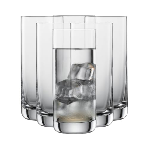 SCHOTT ZWIESEL Convention Longdrink Glass(Set of 6), Iced Beverage Glasses for Cocktails, Dishwasher-Safe Machine-Made