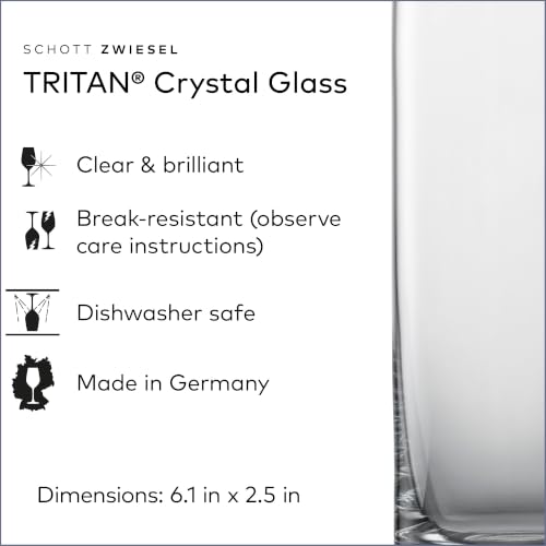 SCHOTT ZWIESEL Convention Longdrink Glass(Set of 6), Iced Beverage Glasses for Cocktails, Dishwasher-Safe Machine-Made Tritan Crystal Glasses, Made in Germany (12.5 Ounce) - My Kitchen Products