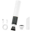 Secura Brands Coffee Grinder Vacuum Cleaner, 3000Pa 2-in-1 Rechargeable Handheld Burr&Casing Cleaner with Soft Brush & Crevice for Burr Coffee Grinders, Manual Mills (White) - My Kitchen Products