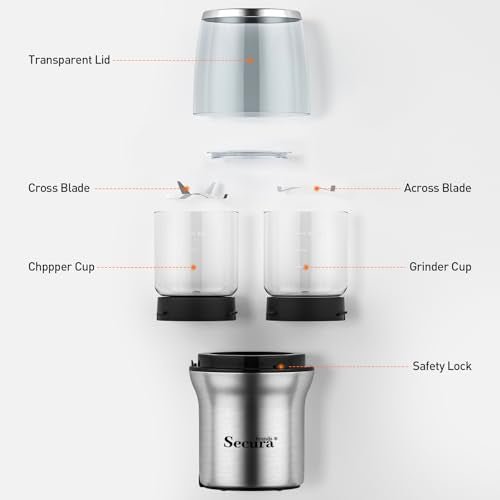 Secura Brands Electric Coffee and Spice Grinder - My Kitchen Products
