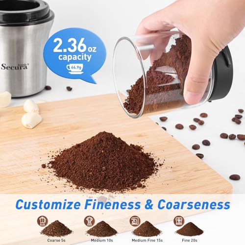 Secura Brands Electric Coffee and Spice Grinder - My Kitchen Products