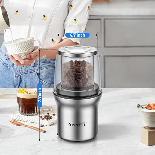 Secura Brands Electric Coffee and Spice Grinder - My Kitchen Products