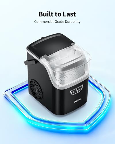 SenCre Nugget Ice Maker with Handle, 40lbs/Day Countertop Ice Maker Ready in 5 Mins, Soft Sonic Ice, Auto-Cleaning Ice Makers Portable Ice Machine for Home Kitchen Office Party & Large Families - My Kitchen Products