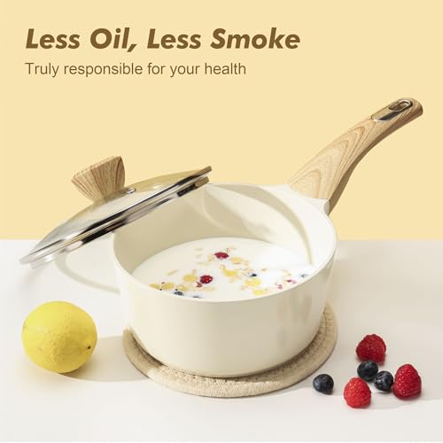 SENSARTE Ceramic Cookware Sets, Pots and Pans Set Non stick, 14 Piece Induction Cookware, Non toxic Healthy Non Stick Kitchen Cooking Set, with Frying Pans Set, PFAS PTFE PFOA PFOS Free - My Kitchen Products