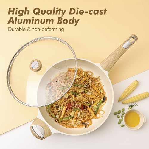 SENSARTE Ceramic Cookware Sets, Pots and Pans Set Non stick, 14 Piece Induction Cookware, Non toxic Healthy Non Stick Kitchen Cooking Set, with Frying Pans Set, PFAS PTFE PFOA PFOS Free - My Kitchen Products