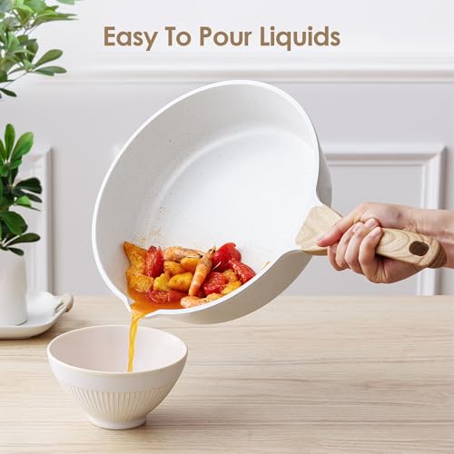 SENSARTE Nonstick Ceramic Cookware Set 16-Piece, Healthy Pots and Pans Set, Non-toxic Kitchen Cooking Set with Stay-Cool Handles, Silicone Utensils and Pot Protectors, PFAS/PTFE/PFOA Free - My Kitchen Products