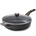 SENSARTE Nonstick Frying Pan Skillet with Lid, 12 Inch Large Deep Frying Pan, 5 Qt Non Stick Saute Pan with Cover, Induction Pan, Healthy Non Toxic Cooking Pan with Helper Handle, PFOA PFOS Free - My Kitchen Products
