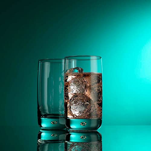 Set of 4 Highball Glasses 16 Oz Collins Cocktail Drinking Glass Cups, Bubble Base Glassware for Water, Juice, Cocktails, Beer Pint Glasses, Modern Basic Tumblers. - My Kitchen Products