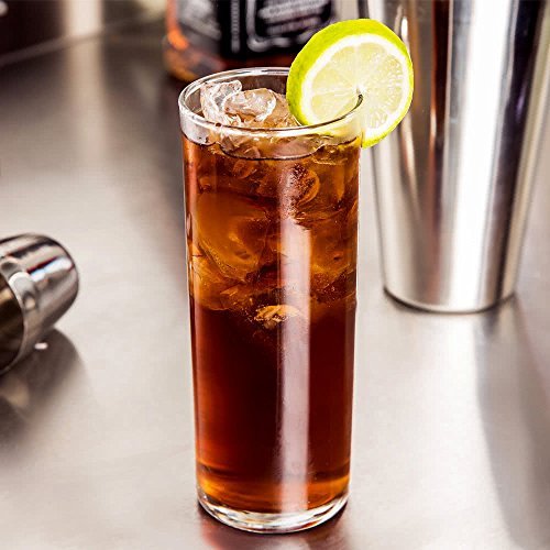 Set of 6 Happy Hour Supplies 12 oz Collins/Zombie Glass w/Signature Cocktail Picks - My Kitchen Products