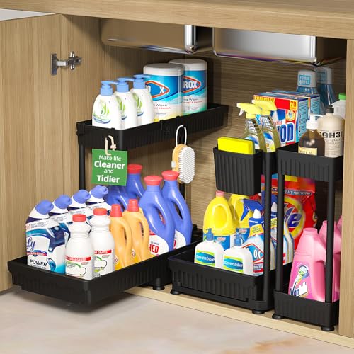Sevenblue 3 Pack Multi-Purpose Pull-Out Storage