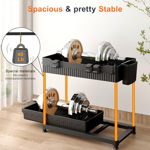 Sevenblue 4 Pack Under Sink Organizer, Bathroom Organizers and Storage, 2 Tier Multi-Use Pull Out Cabinet Organizer with Hang Hooks and Cups (Black, 4 Pack) - My Kitchen Products