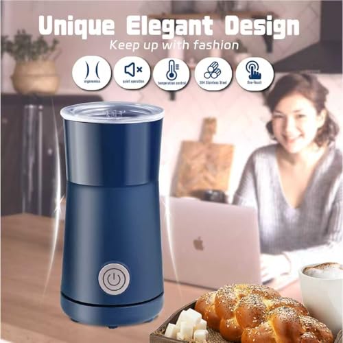 Seydere Simple Milk Frother, 2 in 1 Milk Steamer and Frother, Electric Milk Steamer, Milk Warmer and Hot Milk Foam Maker for Latter, Macchiato, Cappuccinos，Blue - My Kitchen Products