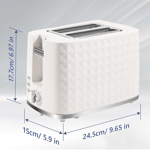 Seydere Toaster 2 Slices, Toasters Wide Slot, Bread Toaster with Cancel, Bagel, Defrost Function, Bagel Toasters with Removable Tray & 6 Temperature Settings, Beige - My Kitchen Products