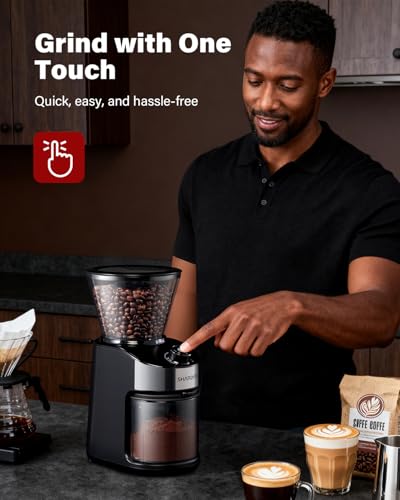 SHARDOR Burr Coffee Grinder Electric with 32 Grinding Sizes 4.0, Coffee Grinders for Home Use with 40 Seconds Adjustable Electronic Timer, Coffee Bean Grinder with Chamber Cleaning Button,Black - My Kitchen Products