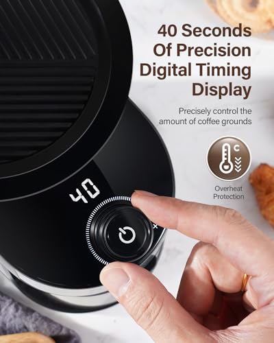 SHARDOR Burr Coffee Grinder Electric with 32 Grinding Sizes 4.0, Coffee Grinders for Home Use with 40 Seconds Adjustable Electronic Timer, Coffee Bean Grinder with Chamber Cleaning Button,Black - My Kitchen Products