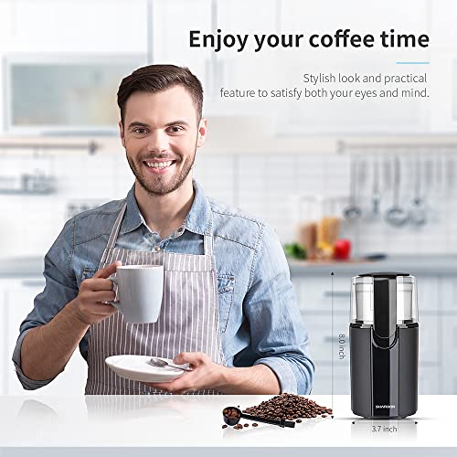 SHARDOR Coffee Grinder Electric, Coffee Bean Electric, Herb, Nut Grain Grinder with 1 Removable Stainless Steel Bowl, Black - My Kitchen Products