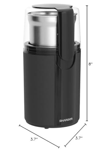 SHARDOR Coffee Grinder Electric, Spice, Herb, Grinder for Coffee Bean Spices and Seeds with 2 Removable Stainless Steel Bowls, Black - My Kitchen Products