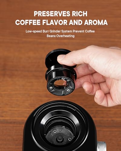 SHARDOR Electric Burr Coffee Grinder 2.0, Automatic Coffee Bean Grinder for Home Use, Adjustable Burr Mill with 16 Precise Settings for Espresso & French Press, Glossy Black - My Kitchen Products