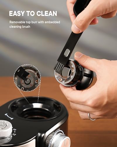 SHARDOR Electric Burr Coffee Grinder 2.0, Automatic Coffee Bean Grinder for Home Use, Adjustable Burr Mill with 16 Precise Settings for Espresso & French Press, Glossy Black - My Kitchen Products