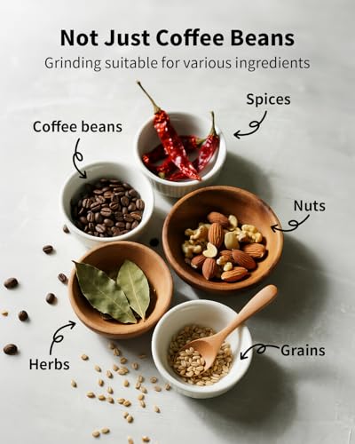 SHARDOR Electric Coffee Grinder, 70g Large Capacity Spice Grinder with Visual Timing Knob for Precise Grind, Quiet Coffee Bean Grinder for Espresso, French Press, Herbs and Grains, Black - My Kitchen Products