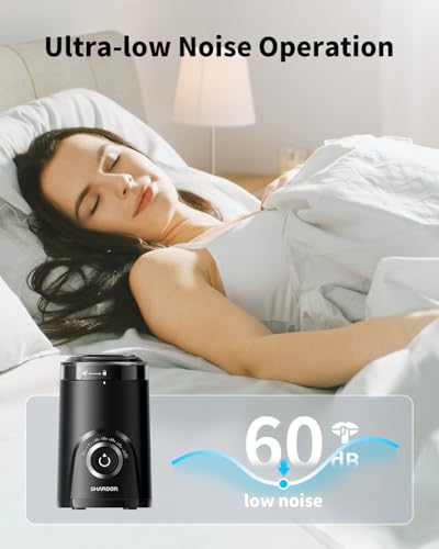 SHARDOR Electric Coffee Grinder, 70g Large Capacity Spice Grinder with Visual Timing Knob for Precise Grind, Quiet Coffee Bean Grinder for Espresso, French Press, Herbs and Grains, Black - My Kitchen Products