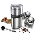 SHARDOR Electric Coffee Grinder Herb Blade Grinder Spices Grinder with 2 Removable Stainless Steel Bowls, Silver - My Kitchen Products