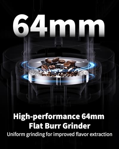 SHARDOR Professional 64mm Burr Coffee Grinder with 100 Grind Settings and All-Metal Chamber, Coffee Bean Grinder with Adjustable Electronic Timer and LED Display, Anti-Static, Black, 120V Only - My Kitchen Products