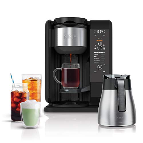 Shark Ninja CP307 Hot and Cold Brewed System W/Thermal Carafe Coffee Maker, Black - My Kitchen Products