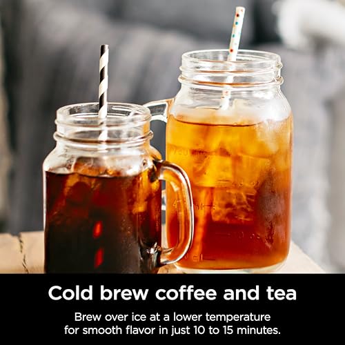 Shark Ninja CP307 Hot and Cold Brewed System W/Thermal Carafe Coffee Maker, Black - My Kitchen Products
