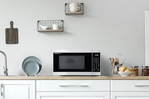 SHARP Countertop Microwave Oven with Removable 12.4" Carousel Turntable, 1000 Watt, 1.1 Cubic Feet, Stainless Steel - My Kitchen Products