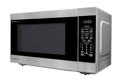 SHARP Countertop Microwave Oven with Removable 16.5" Carousel Turntable, 1200 Watt, 2.2 Cubic Feet, Stainless Steel - My Kitchen Products