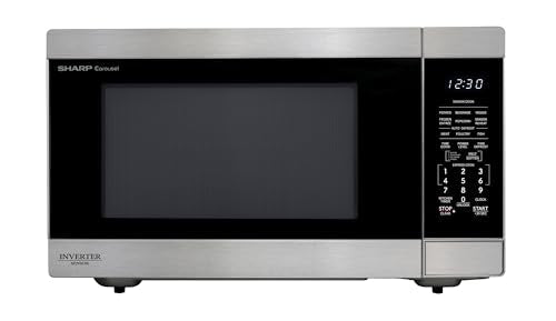 SHARP Countertop Microwave Oven with Removable 16.5" Carousel Turntable, 1200 Watt, 2.2 Cubic Feet, Stainless Steel - My Kitchen Products