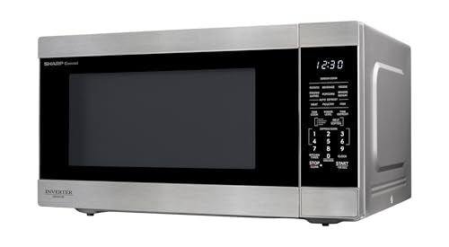SHARP Countertop Microwave Oven with Removable 16.5" Carousel Turntable, 1200 Watt, 2.2 Cubic Feet, Stainless Steel - My Kitchen Products