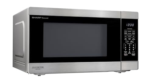 SHARP Countertop Microwave Oven with Removable 16.5" Carousel Turntable, 1200 Watt, 2.2 Cubic Feet, Stainless Steel - My Kitchen Products