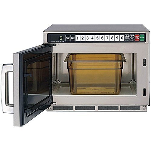 Sharp R-CD2200M Commercial Microwave Oven, TwinTouch Heavy Duty with Dual TouchPads, 2200 Watt, 0.75 Cubic-Foot Capacity, Stainless Steel - My Kitchen Products