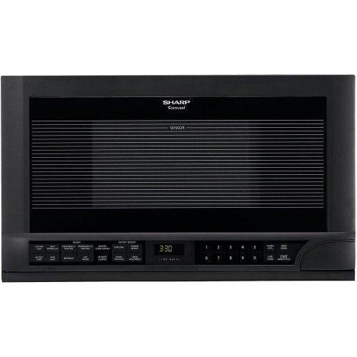 Sharp R1210TY 1-1/2-Cubic-Foot 1100-Watt Over-the-Counter Microwave, Black - My Kitchen Products