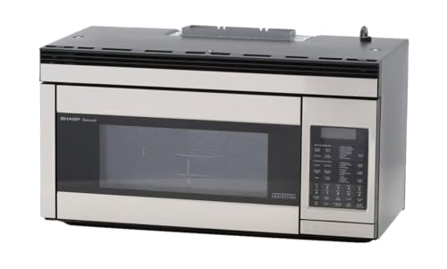 Sharp R1874T 1.1 cu. ft. 850W Sharp Stainless Steel Over-the-Range Convection Microwave Oven - My Kitchen Products