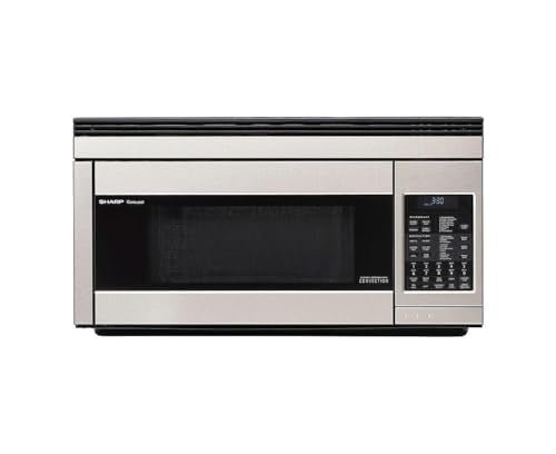 Sharp R1874T 1.1 cu. ft. 850W Sharp Stainless Steel Over-the-Range Convection Microwave Oven - My Kitchen Products
