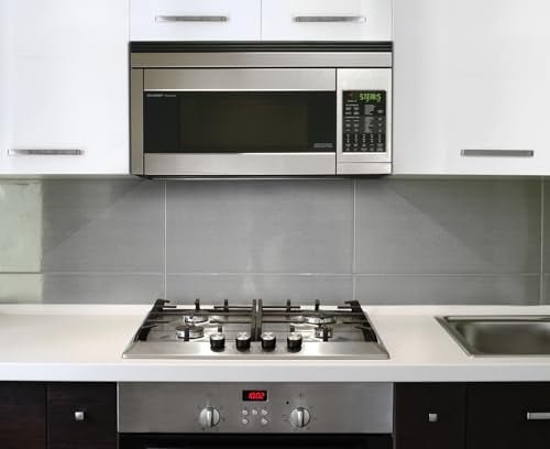 Sharp R1874T 1.1 cu. ft. 850W Sharp Stainless Steel Over-the-Range Convection Microwave Oven - My Kitchen Products
