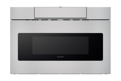 SHARP SMD2470ASY Microwave Drawer Oven, 24-inch, 1.2 Cubic Feet, 950 Watt, Concealed Control Panel with Digital LCD Display, Stainless Steel - My Kitchen Products