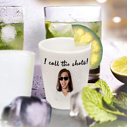 Shot Glasses Bar Accessories Custom Personalized Photo Picture & Text Alcohol Bar Supplies 1 Shot Ceramic 2 Oz - My Kitchen Products