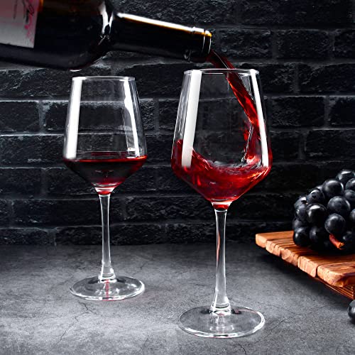 SHYRC Wine Glasses Set of 8, 12oz Clear Red/White, Long Stem Wine Glasses for Party, Wedding and Home - My Kitchen Products