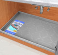 SIKADEER Under Sink Mat Waterproof 34" x 22", Silicone Mat Kitchen Drawer Shelf and Cabinet Liner, Sink Protector for Kitchen Organizers and Storage, Boot Tray Pet Food Mats - My Kitchen Products