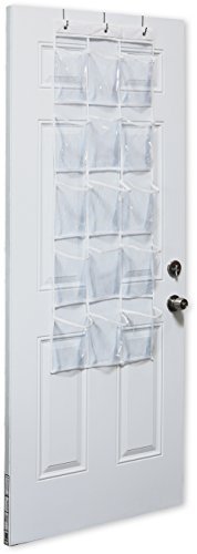 Simple Houseware 2-Pack Clear Over the Door Hanging Pantry Organizer (52" x 18") with 15 Pockets Each, Cabinet Hanging Storage for Kitchen - My Kitchen Products