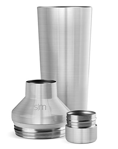 Simple Modern Cocktail Shaker Set with Jigger Lid | Stainless Steel Boston Shaker Insulated Martini Mixer for Mocktails | Gifts for Men Women Him Her | Classic Collection | 20oz | Simple Stainless - My Kitchen Products